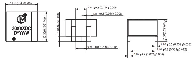 Murata Power Solutions 3000D Surface Mount Power Inductors