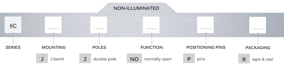 APEM 6C Series Dualmec™ Tactile Switch