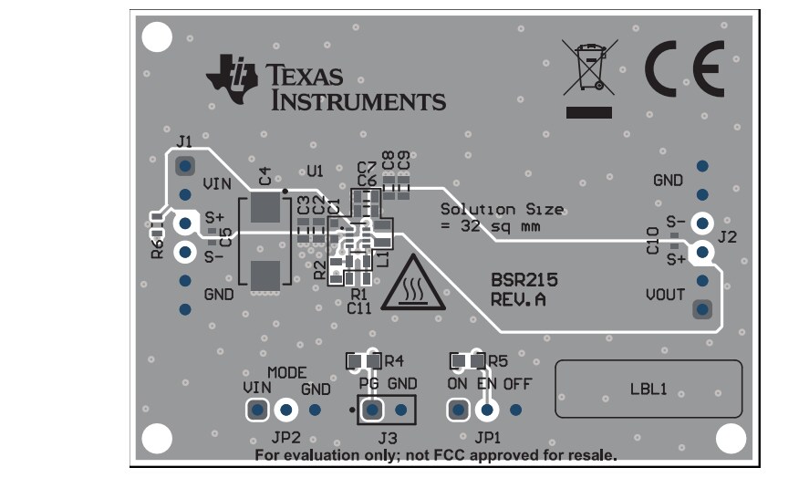 Location Circuit - Texas Instruments TPS62830xDRLEVM Evaluation Modules