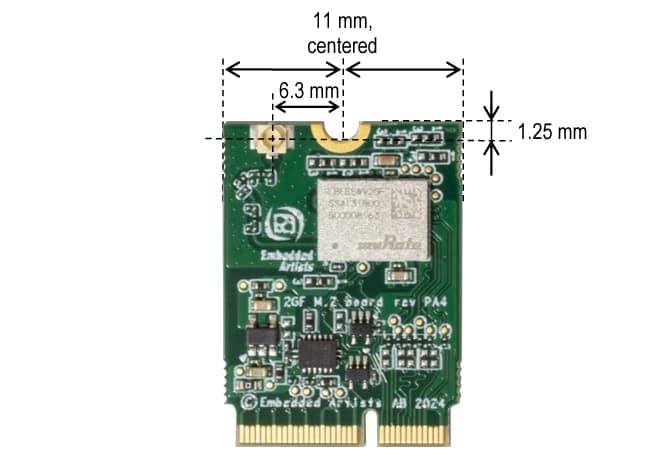 Embedded Artists EAR00497 2GF M.2 Module