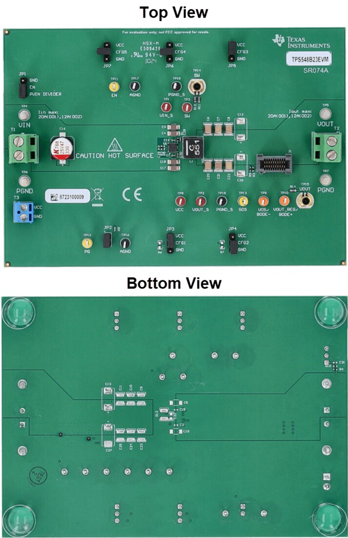 Mechanical Drawing - Texas Instruments TPS548B23EVM Converter Evaluation Module (EVM)