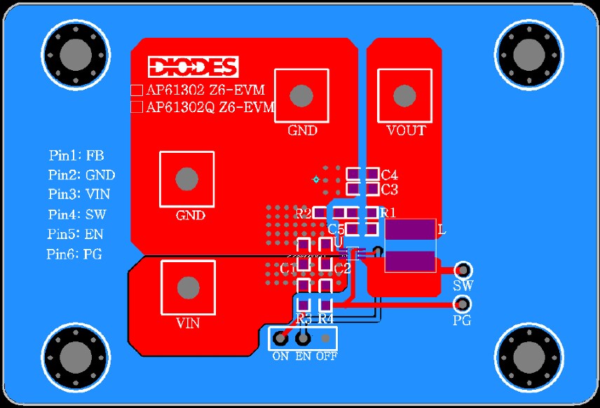 Diodes Incorporated AP61302Q Evaluation Board