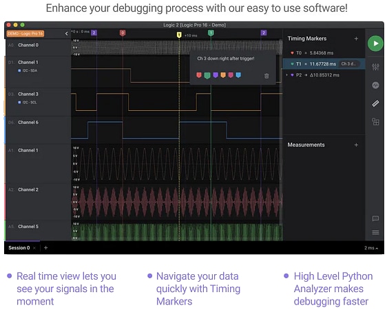 Infographic - Saleae Logic 8 USB Logic Analyzers