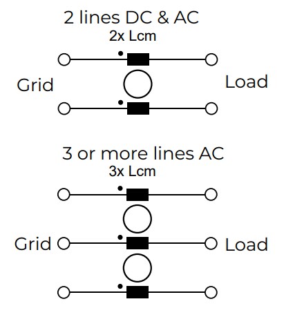 Schematic - TE Connectivity / Schaffner RR1000 EMC/EMI Chokes
