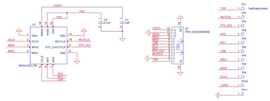 Schematic - TDK InvenSense EV_MOD_ICU-10201-00 Evaluation Module