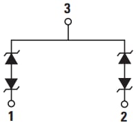Block Diagram - Littelfuse AQ24ETH-02HTG Bidirectional TVS Diode