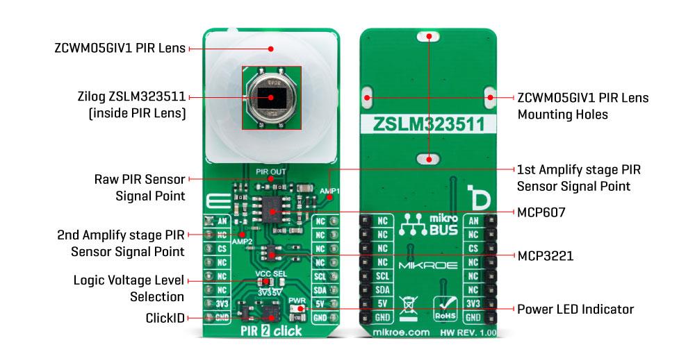 Mikroe MIKROE-6052 PIR 2 Click