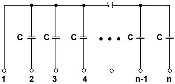 Schematic - Vishay / Techno MCN Thick Film Capacitor Networks