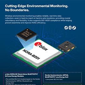 Infographic - u-blox NORA-B2 Stand-Alone BLUETOOTH® 6 LE Modules