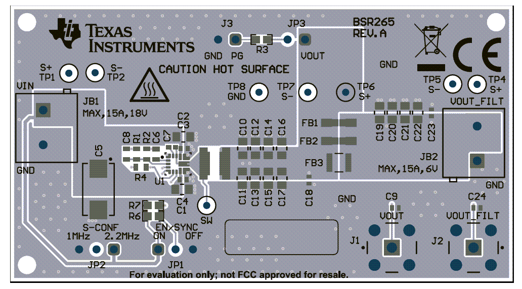 Location Circuit - Texas Instruments TPS62916EVM Evaluation Module