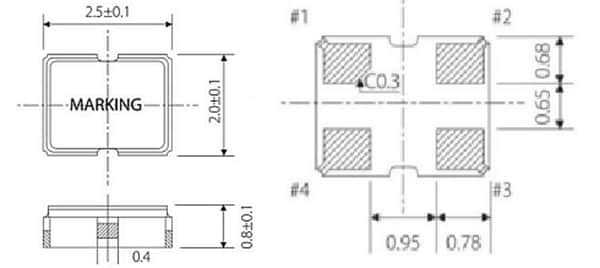 Chart - ECS ECS-2520SMVQ SMD Multi Volt™ HCMOS Oscillators