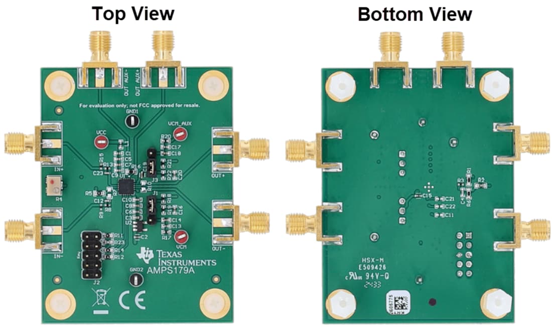 Mechanical Drawing - Texas Instruments LMH6518EVM Evaluation Module (EVM)