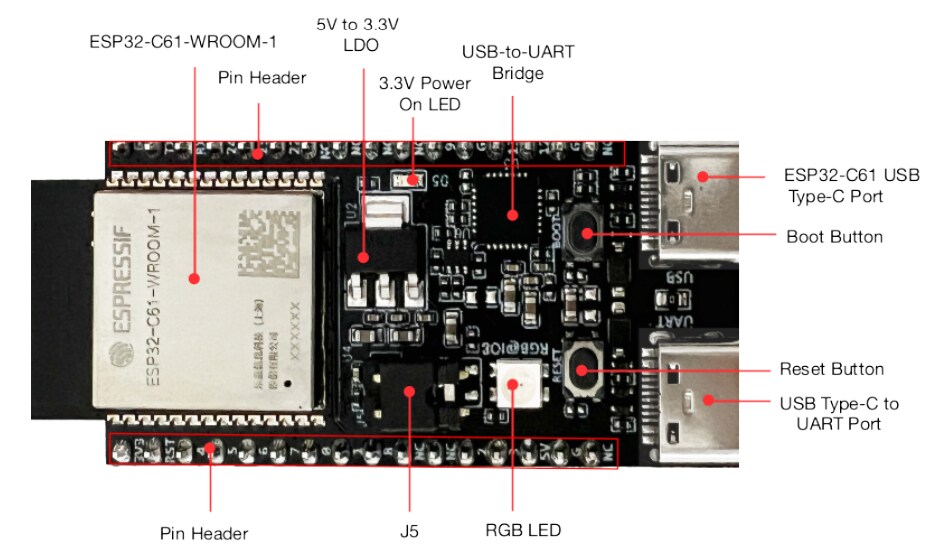 Espressif Systems ESP32-C61-DevKitC-1 Development Kit