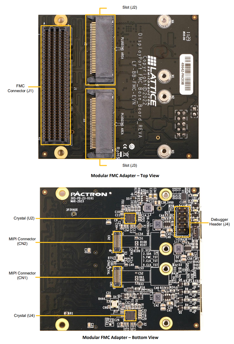 Lattice Semiconductor Modular FMC Adapter & DisplayPort Daughter Cards