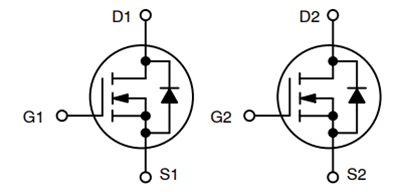 Schematic - onsemi NVMFDx 100V Dual N-Channel Power MOSFETs