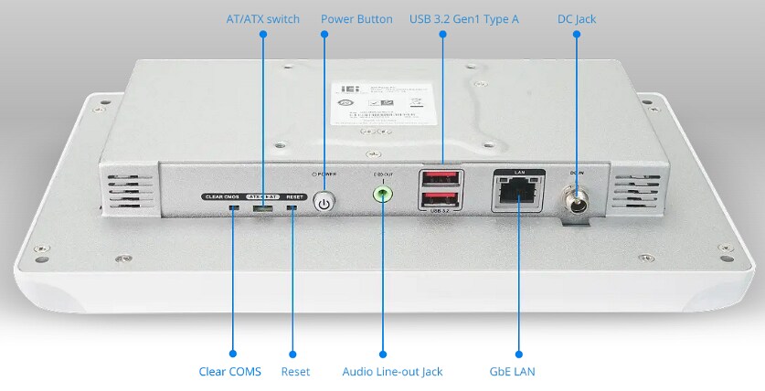 Infographic - IEI Technology IASO-W08PLED-N6210 Medical Panel PC
