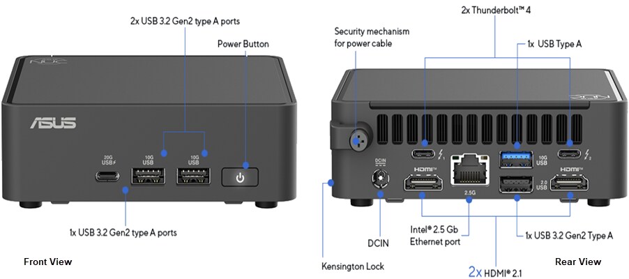 Asus NUC 15 Pro AI-Enabled Mini PCs