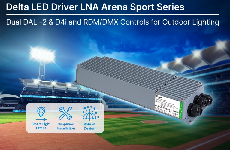 Infographic - Delta Electronics LNA Arena Sport LED Drivers