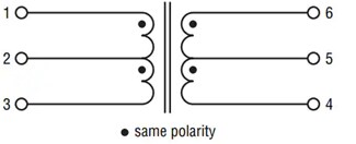 Schematic - Bourns SM91803AL-E AEC-Q200 BMS Signal Transformers