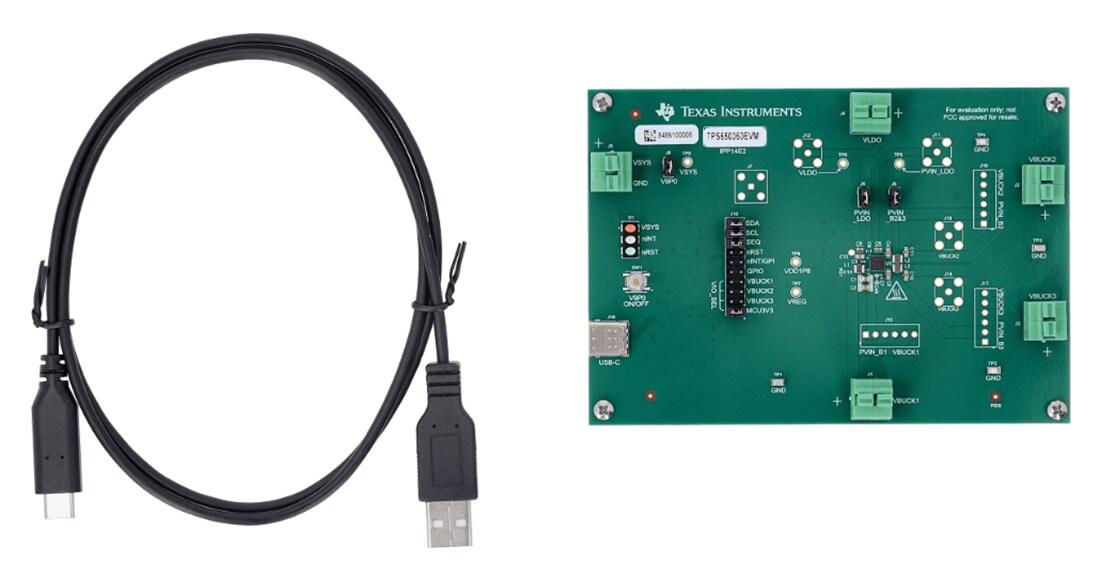 Mechanical Drawing - Texas Instruments TPS650360EVM PMIC Evaluation Module (EVM)