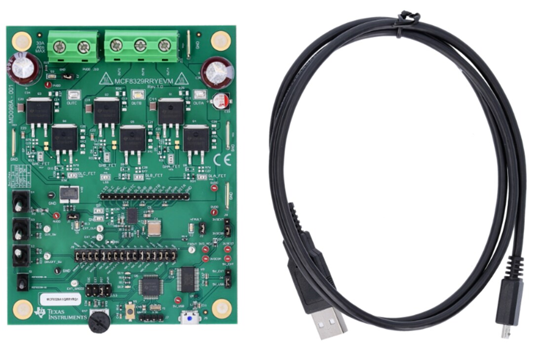Mechanical Drawing - Texas Instruments MCF8329RRYEVM Driver Evaluation Module (EVM)