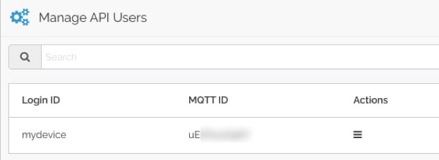 Newly Created User ID With Auto-Generated MQTT ID